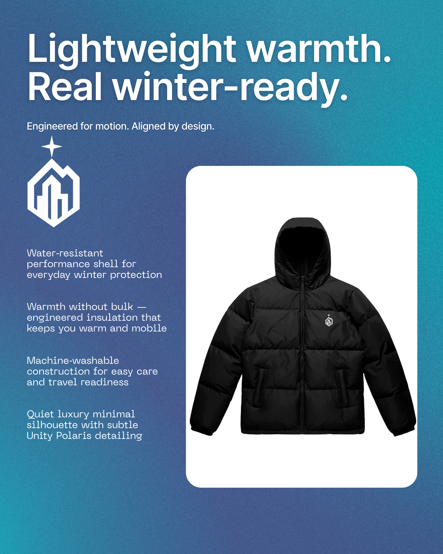 Unity Polaris Hooded Puffer Jacket