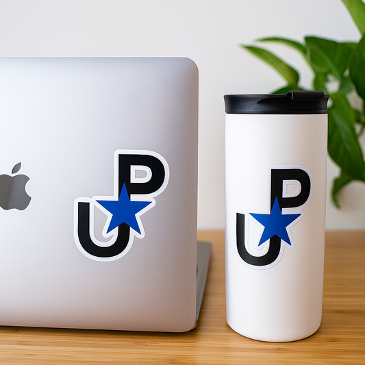 U.P. Monogram Sticker – A Mark of Identity